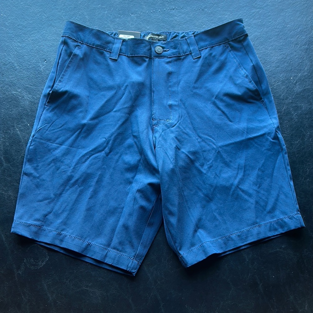 Banana Republic Navy Blue Size 34 Flat Front Shorts